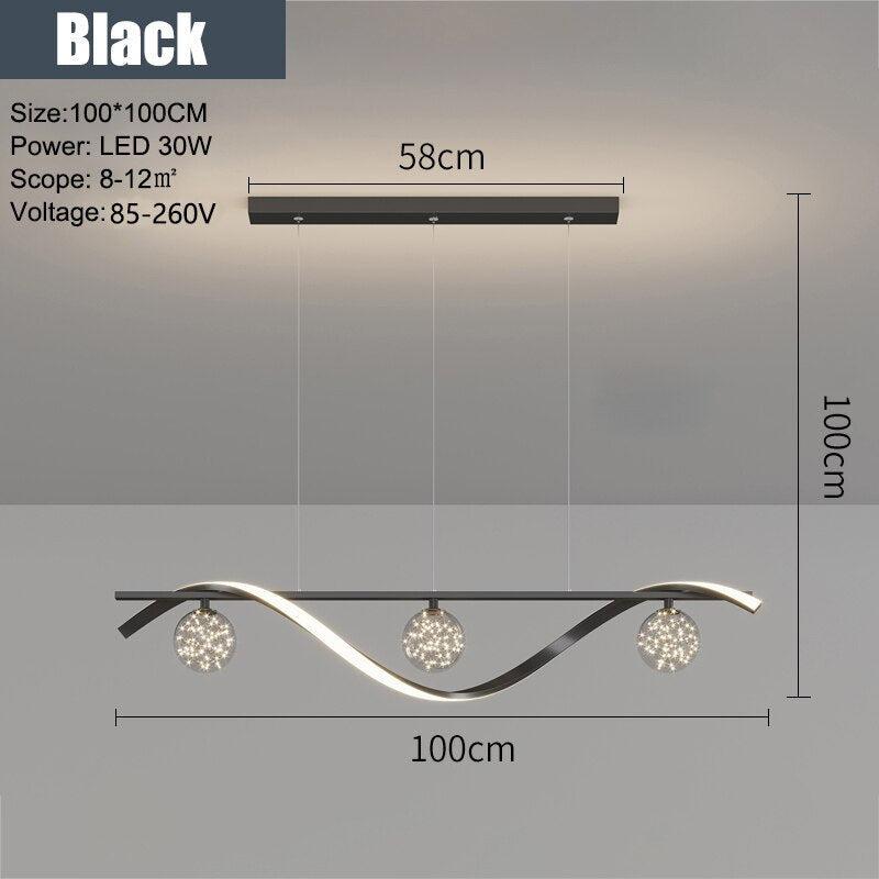 ChandeliersDecor.com-Kitchen Island-LED Stars Chandelier Light