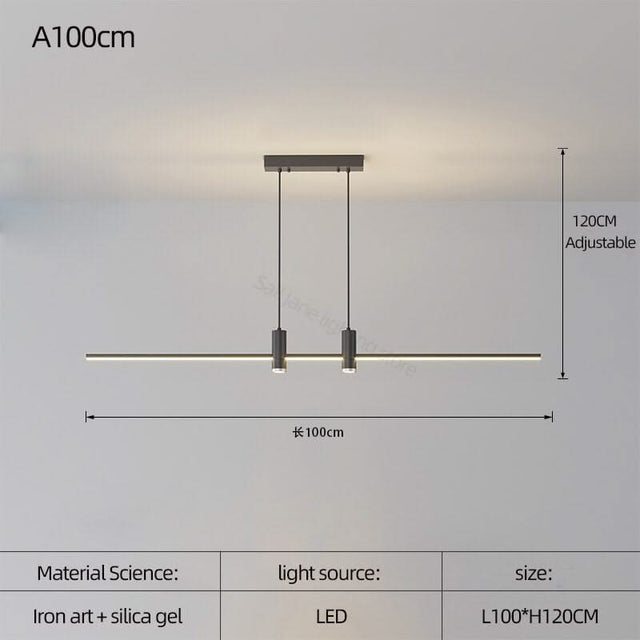 LED Strip Line Chandelier Light-ChandeliersDecor.com