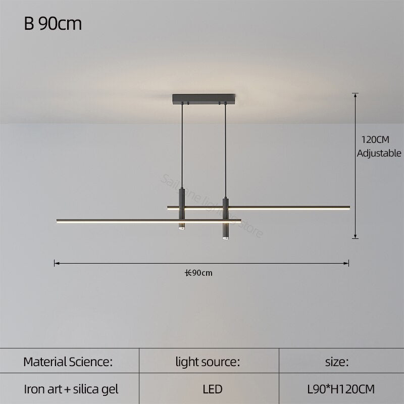ChandeliersDecor.com-Chandeliers-LED Strip Line Chandelier Light