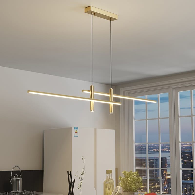 LED Strip Line Chandelier Light-ChandeliersDecor.com