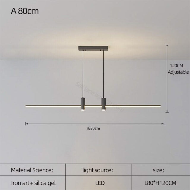 LED Strip Line Chandelier Light-ChandeliersDecor.com