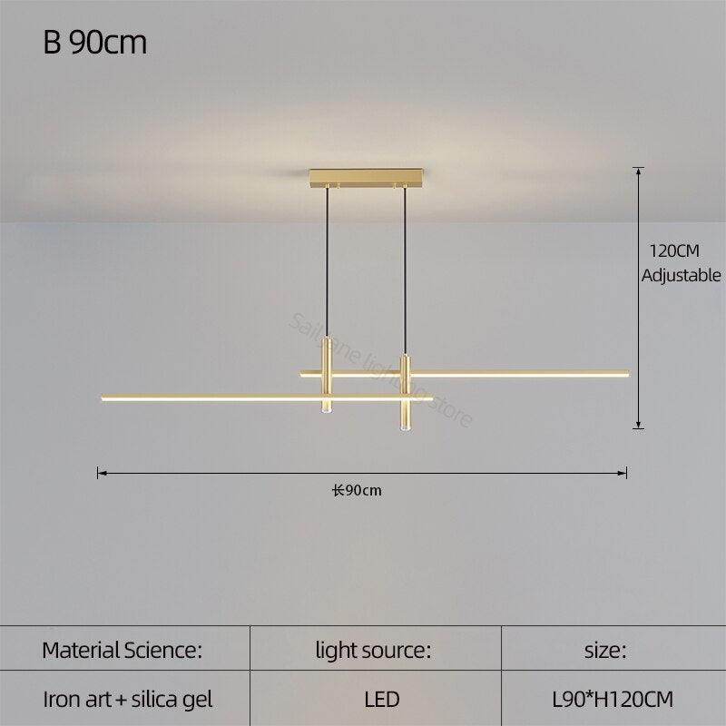 ChandeliersDecor.com-Chandeliers-LED Strip Line Chandelier Light