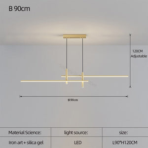 ChandeliersDecor.com-Chandeliers-LED Strip Line Chandelier Light