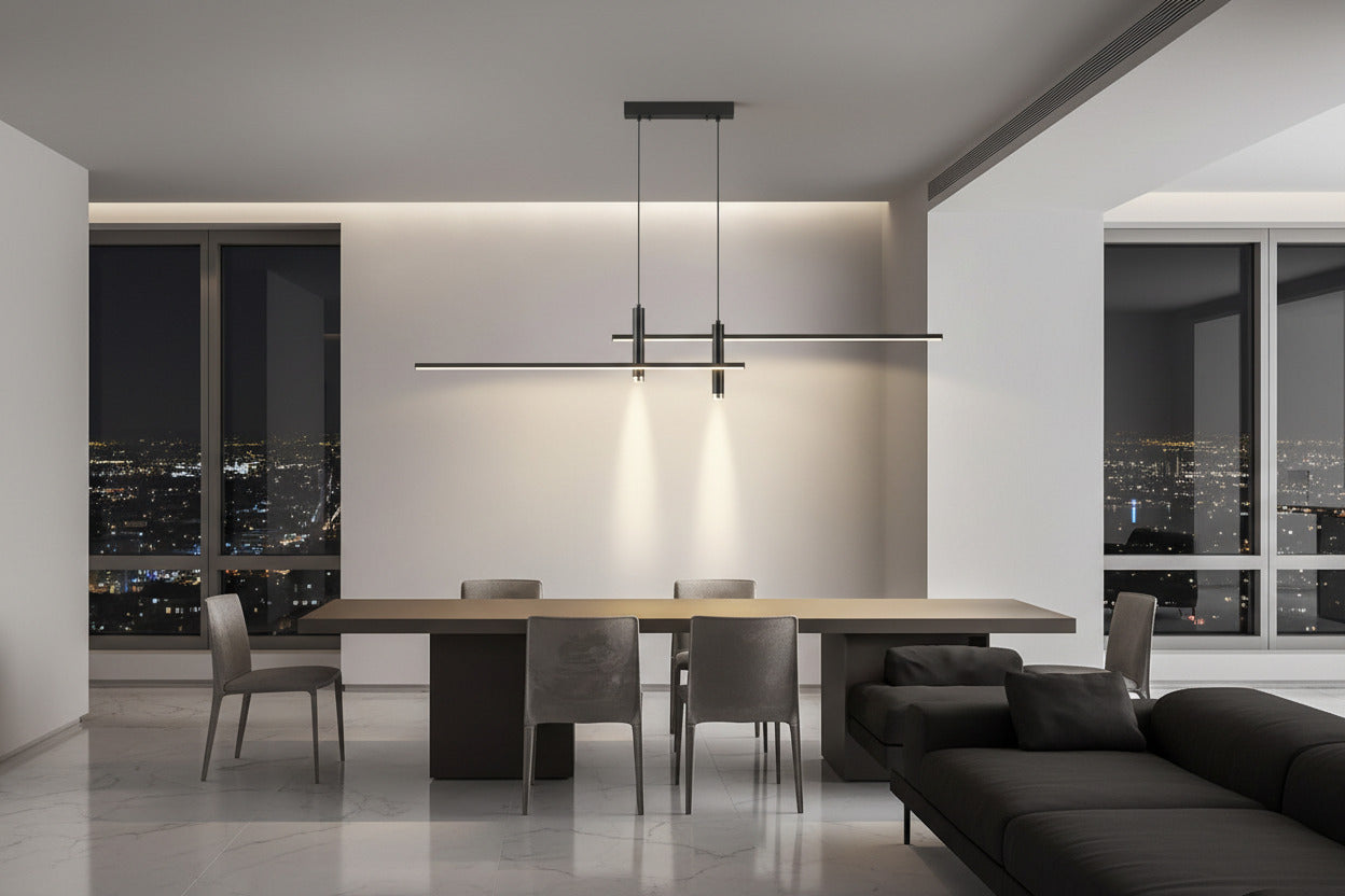 LED Strip Line Chandelier Light-ChandeliersDecor.com