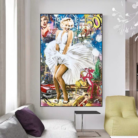 ChandeliersDecor.com-Wall Posters-Let's Dance: Marilyn Monroe Poster - Unforgettable Icon