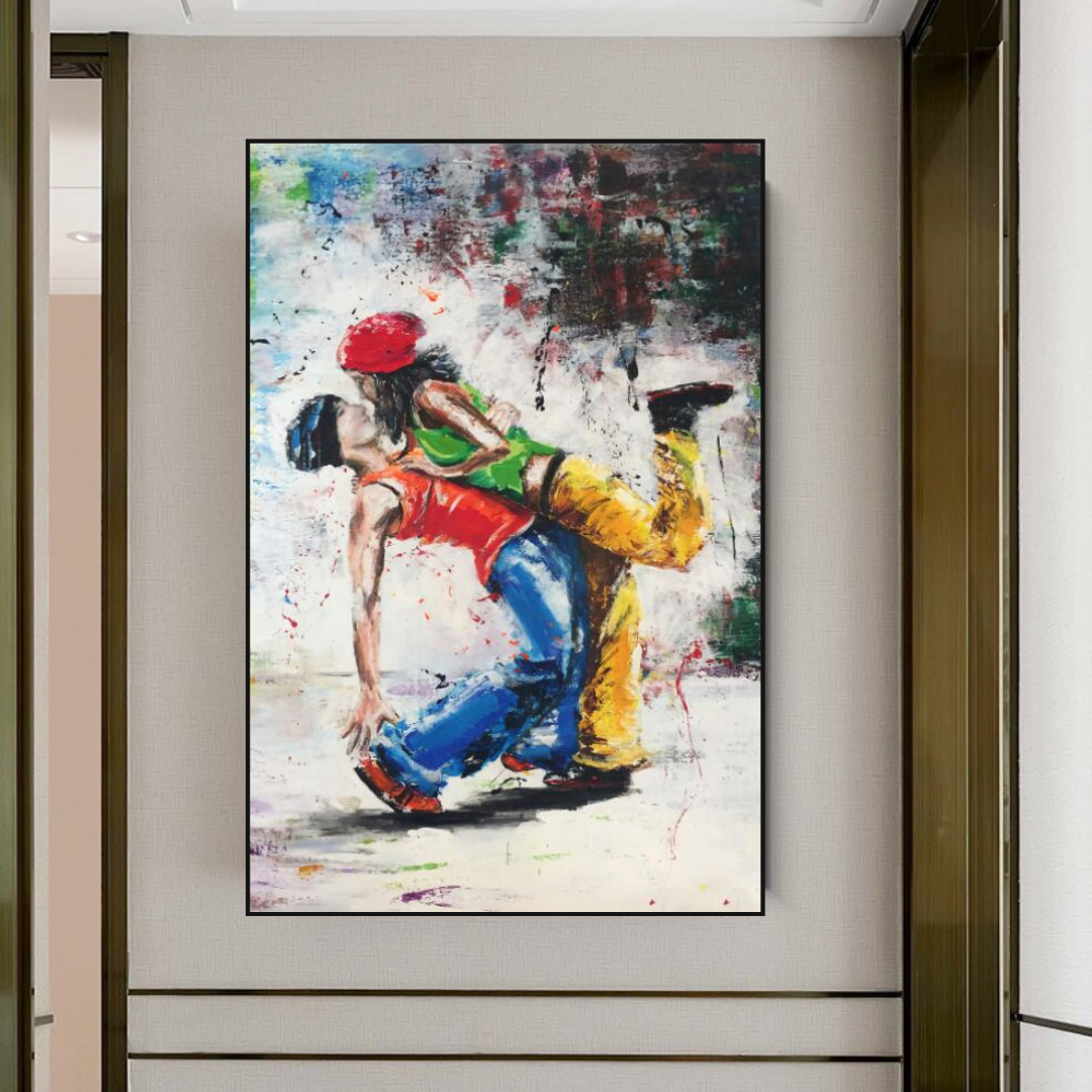 ChandeliersDecor.com-Wall Posters-Let's Dance on the Singer's Beat: Musical Canvas Wall Art