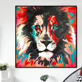 ChandeliersDecor.com-Wall Posters-Lion Face Poster - Unleash the Majestic Roar