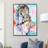 ChandeliersDecor.com-Wall Posters-Lion Family Art: Symbol of Love – Decorate Your Space