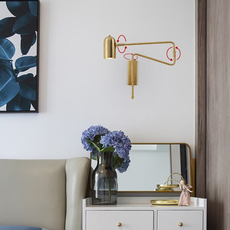 ChandeliersDecor.com-Wall Lights-Long Arm Wall Lamp - Quality Lighting Solution
