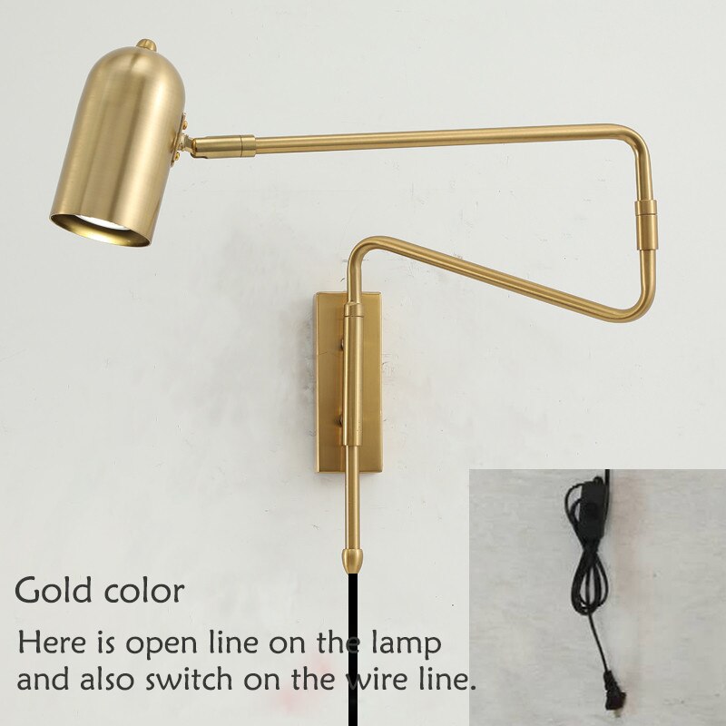 ChandeliersDecor.com-Wall Lights-Long Arm Wall Lamp - Quality Lighting Solution
