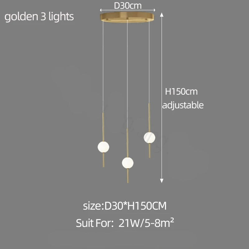 ChandeliersDecor.com-Staircase Chandelier-Long Line Glass Ball Chandelier - Lighting Solution.