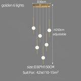 ChandeliersDecor.com-Staircase Chandelier-Long Line Glass Ball Chandelier - Lighting Solution.