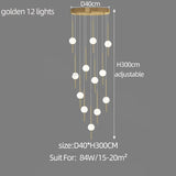 ChandeliersDecor.com-Staircase Chandelier-Long Line Glass Ball Chandelier - Lighting Solution.