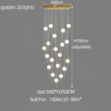 ChandeliersDecor.com-Staircase Chandelier-Long Line Glass Ball Chandelier - Lighting Solution.