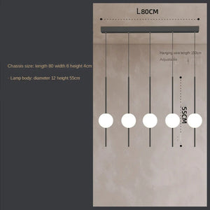 ChandeliersDecor.com-Staircase Chandelier-Long Line Glass Ball Chandelier - Lighting Solution.