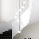 ChandeliersDecor.com-Staircase Chandelier-Long Line Glass Ball Chandelier - Lighting Solution.