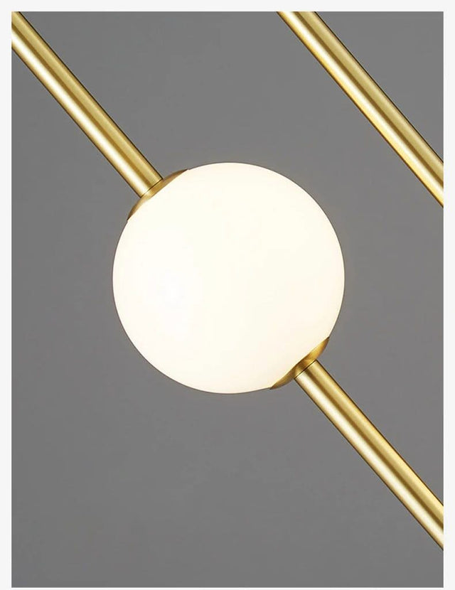 Long Line Glass Ball Chandelier - Lighting Solution.-ChandeliersDecor.com