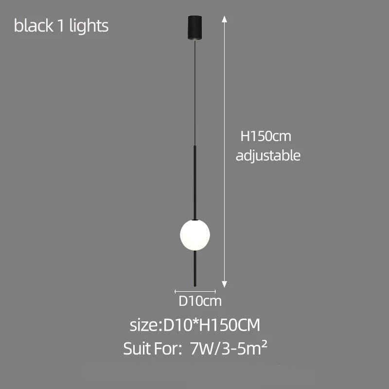ChandeliersDecor.com-Staircase Chandelier-Long Line Glass Ball Chandelier - Lighting Solution.