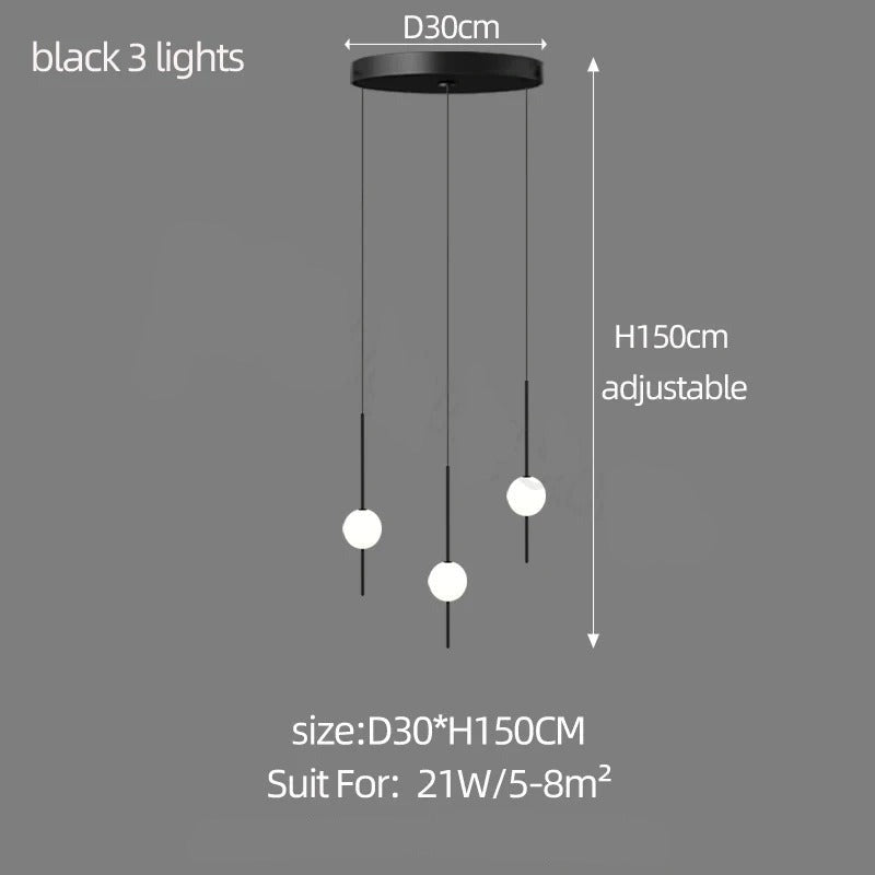ChandeliersDecor.com-Staircase Chandelier-Long Line Glass Ball Chandelier - Lighting Solution.