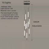 ChandeliersDecor.com-Staircase Chandelier-Long Tubes Chandelier – Illuminate Your Space with Style