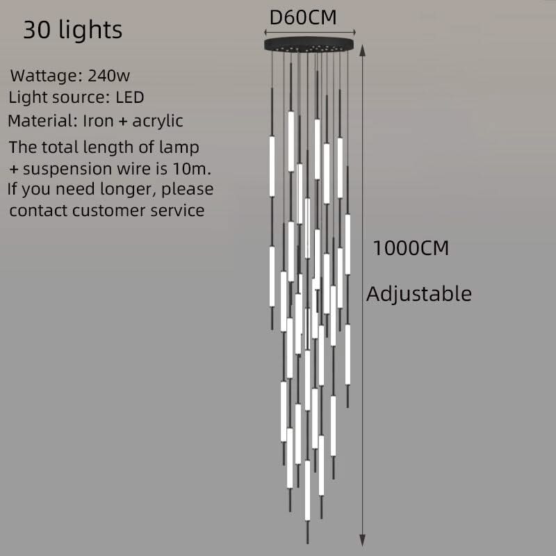 Long Tubes Chandelier – Illuminate Your Space with Style-ChandeliersDecor.com