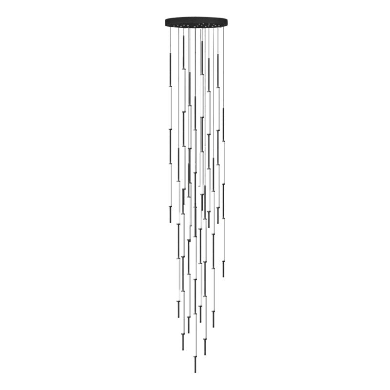 ChandeliersDecor.com-Staircase Chandelier-Long Tubes Chandelier – Illuminate Your Space with Style