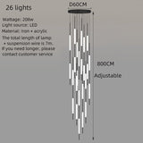 ChandeliersDecor.com-Staircase Chandelier-Long Tubes Chandelier – Illuminate Your Space with Style