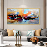 ChandeliersDecor.com-Wall Posters-Lord Buddha Abstract Canvas Wall Art