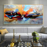 ChandeliersDecor.com-Wall Posters-Lord Buddha Abstract Canvas Wall Art