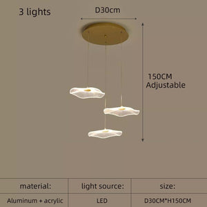 ChandeliersDecor.com-Chandeliers-Lotus Leaf Chandelier: Elegant Lighting for Your Space