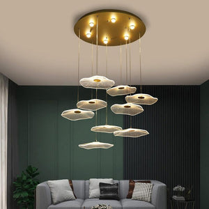 ChandeliersDecor.com-Chandeliers-Lotus Leaf Chandelier: Elegant Lighting for Your Space