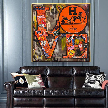 ChandeliersDecor.com-Wall Posters-Love Graffiti Wall Art: Express Your Passion