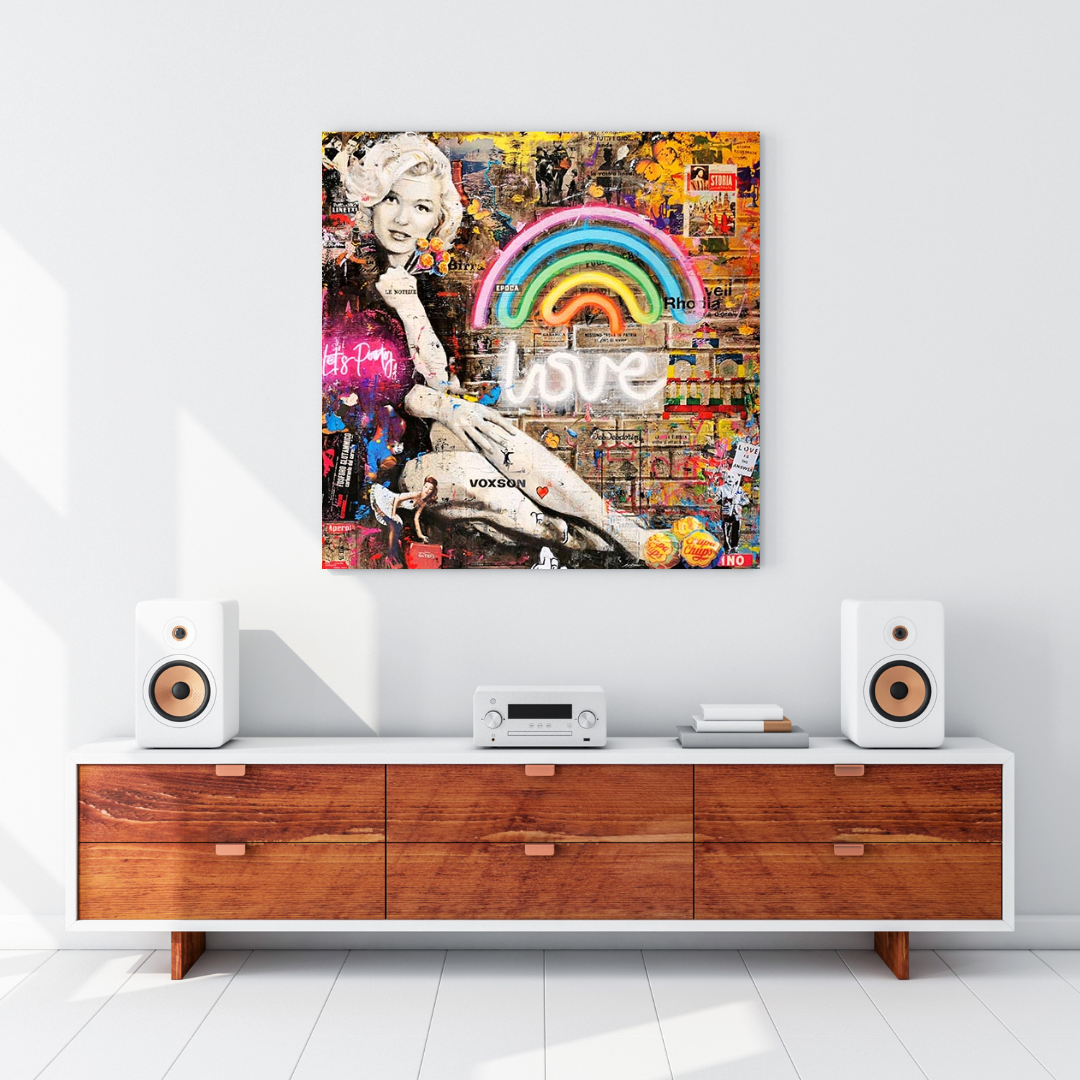 ChandeliersDecor.com-Wall Posters-Love is the Answer: Marilyn Poster - Inspiration