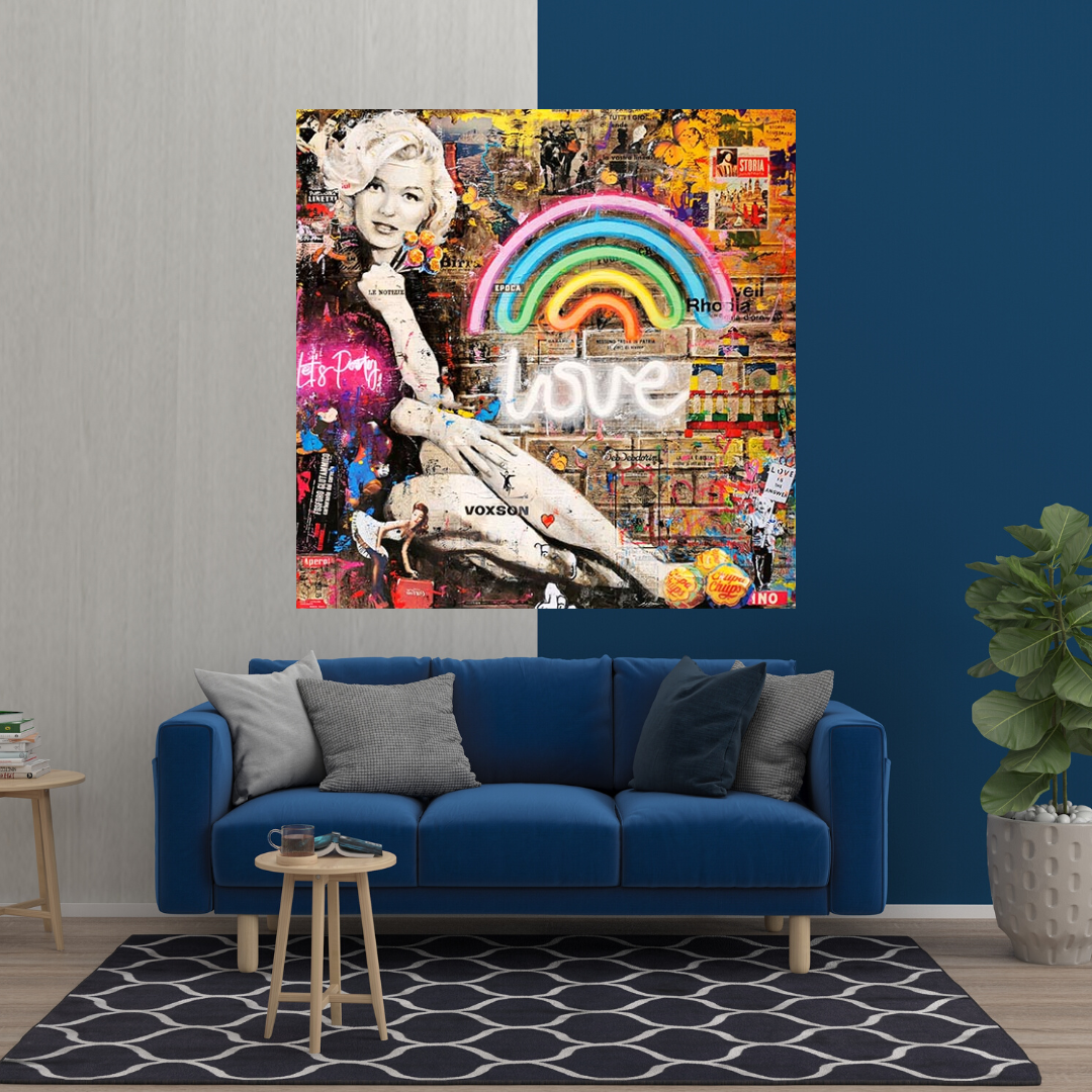ChandeliersDecor.com-Wall Posters-Love is the Answer: Marilyn Poster - Inspiration