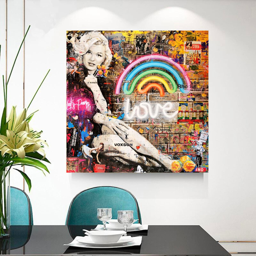 ChandeliersDecor.com-Wall Posters-Love is the Answer: Marilyn Poster - Inspiration