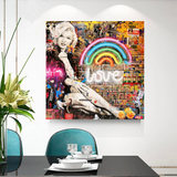 ChandeliersDecor.com-Wall Posters-Love is the Answer: Marilyn Poster - Inspiration
