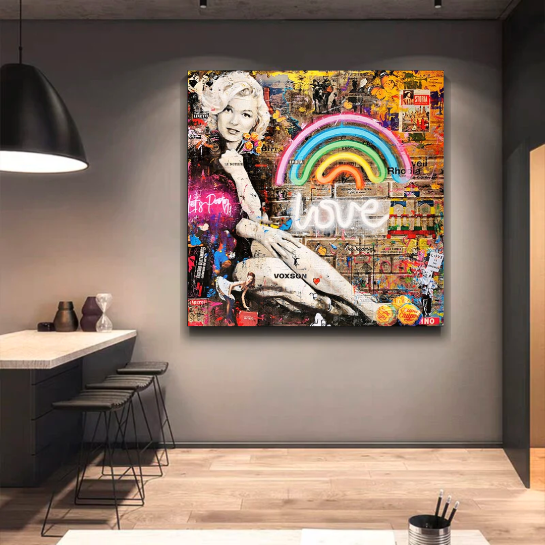 ChandeliersDecor.com-Wall Posters-Love is the Answer: Marilyn Poster - Inspiration