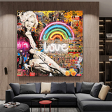 ChandeliersDecor.com-Wall Posters-Love is the Answer: Marilyn Poster - Inspiration