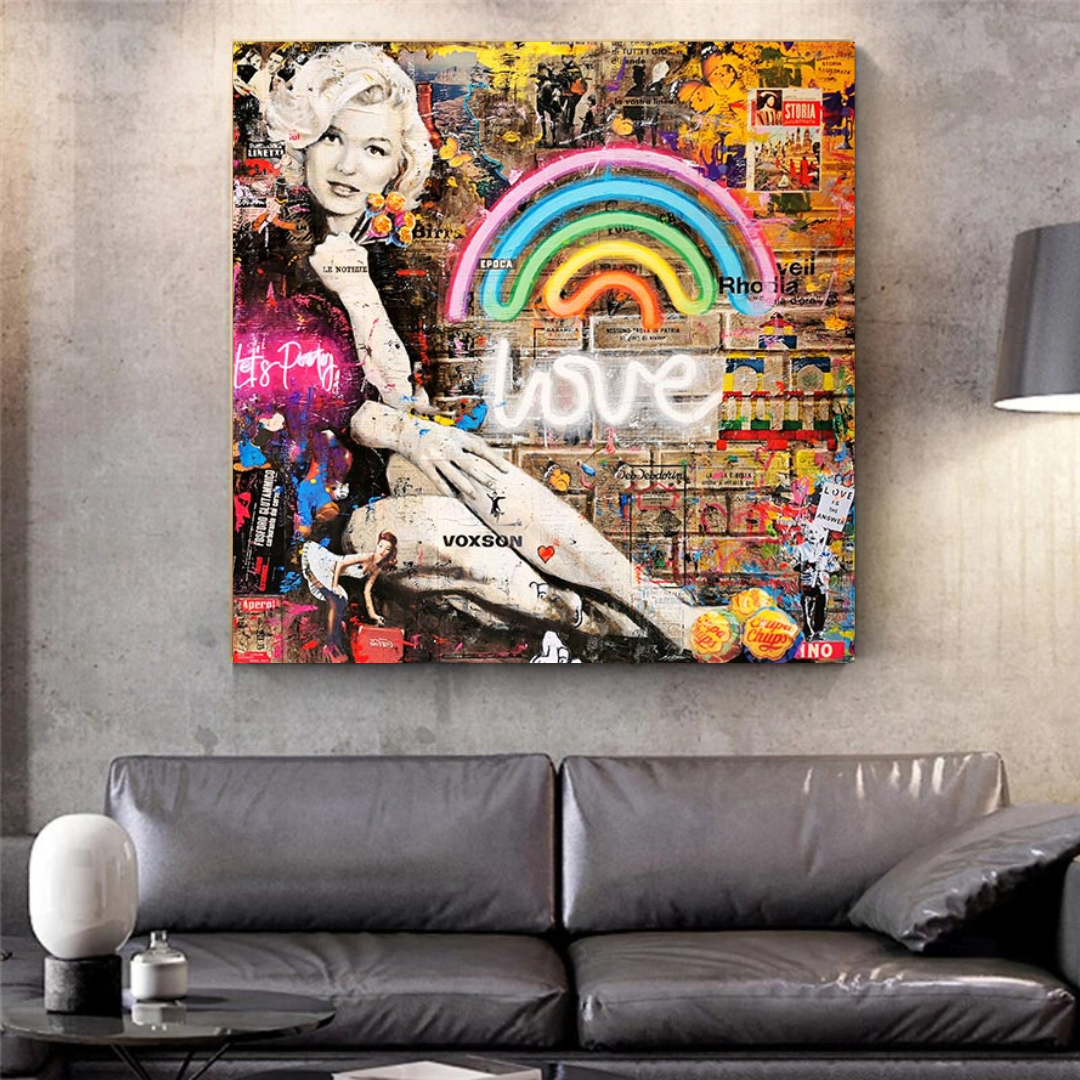 ChandeliersDecor.com-Wall Posters-Love is the Answer: Marilyn Poster - Inspiration