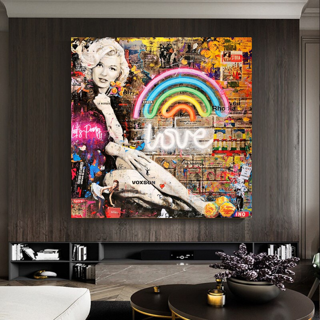 ChandeliersDecor.com-Wall Posters-Love is the Answer: Marilyn Poster - Inspiration