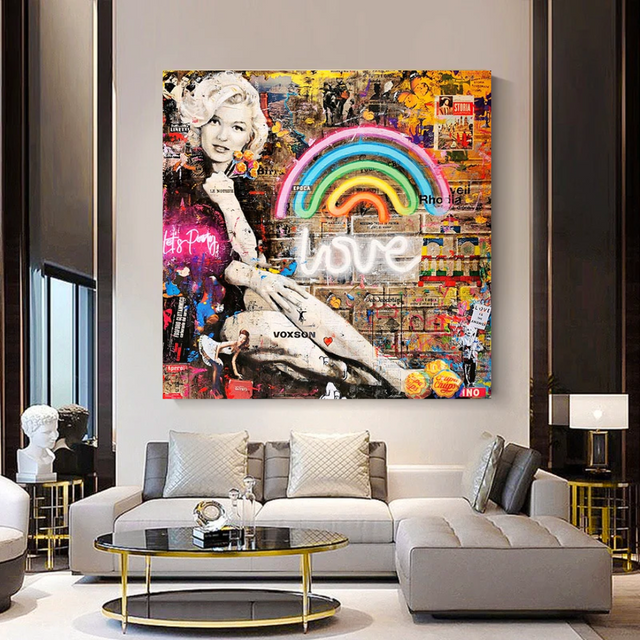 ChandeliersDecor.com-Wall Posters-Love is the Answer: Marilyn Poster - Inspiration