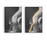 ChandeliersDecor.com-LED Wall Art-Luminous LED Girl Abstract Art Wall Lamp