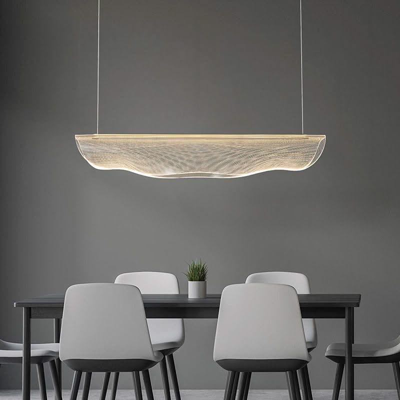 ChandeliersDecor.com-Kitchen Island-Lustre Acrylic Chandelier: Elegant Lighting Fixture