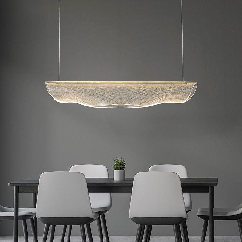 ChandeliersDecor.com-Kitchen Island-Lustre Acrylic Chandelier: Elegant Lighting Fixture