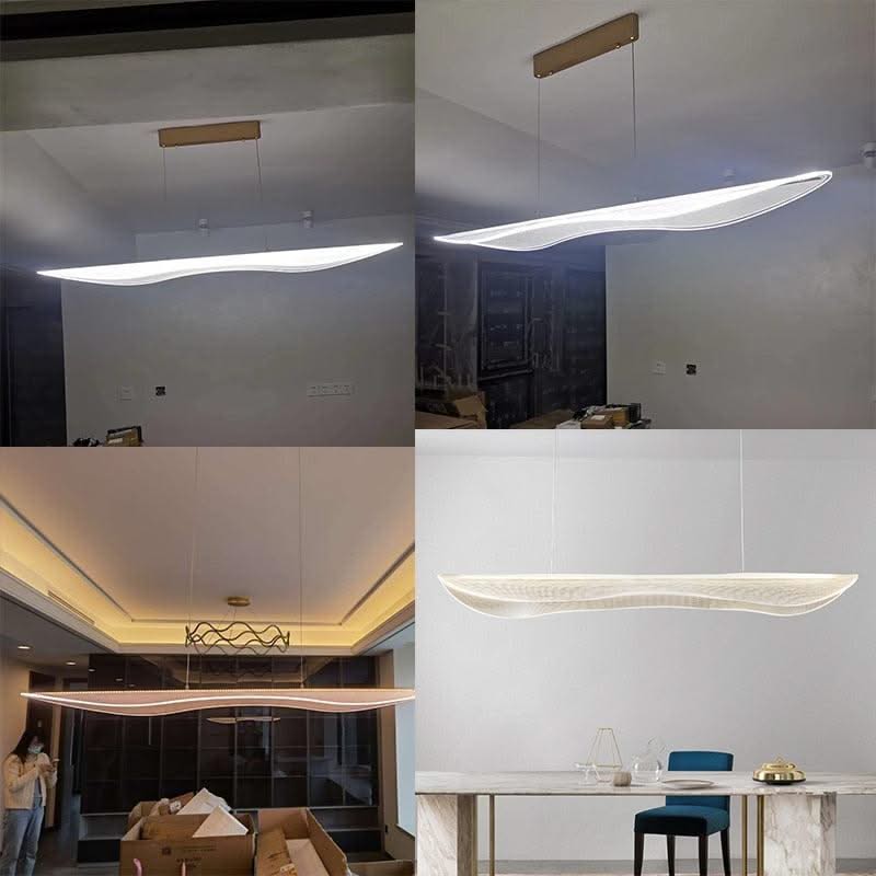 ChandeliersDecor.com-Kitchen Island-Lustre Acrylic Chandelier: Elegant Lighting Fixture