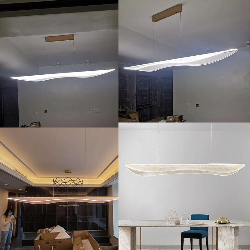 ChandeliersDecor.com-Kitchen Island-Lustre Acrylic Chandelier: Elegant Lighting Fixture