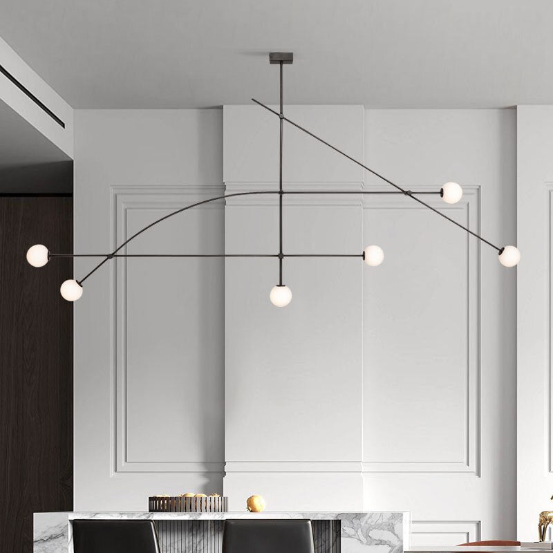 ChandeliersDecor.com-Kitchen Island-Lustre Bars Chandelier: Illuminate with Elegance