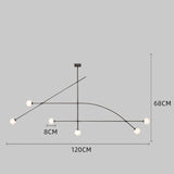 ChandeliersDecor.com-Kitchen Island-Lustre Bars Chandelier: Illuminate with Elegance