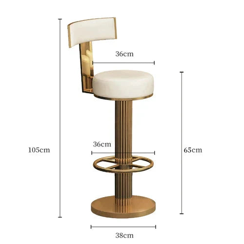 ChandeliersDecor.com-Bar Stools-Luxury Alto Minimalist Bar Stool for Kitchen Island Counter