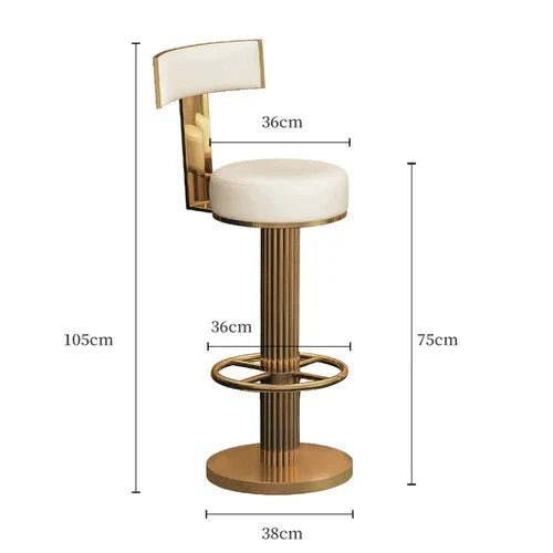 ChandeliersDecor.com-Bar Stools-Luxury Alto Minimalist Bar Stool for Kitchen Island Counter